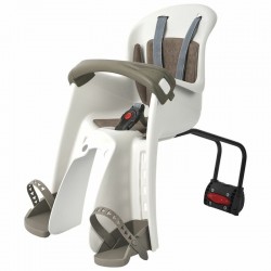 Siège de vélo avant POLISPORT Bilby Junior FF fixation cadre  beige/marron