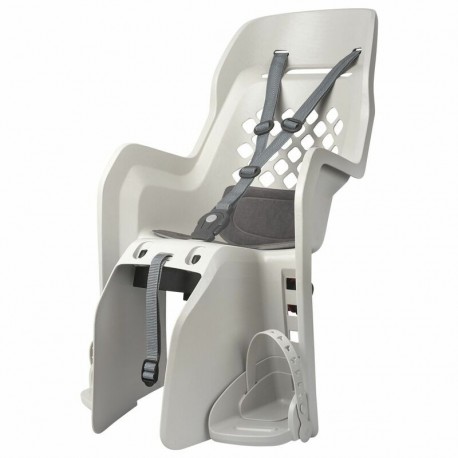Siège de vélo arrière POLISPORT Joy CFS fixation portebagages  gris foncé/foncé