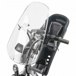 Parebrise pour siège de vélo POLISPORT avec poignées W/Guppy Mini /Bubbly Mini Bilby Junior clair