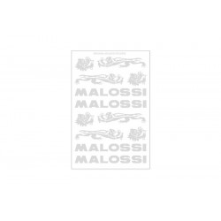 Planches d'autocollants MALOSSI chromé  par 3