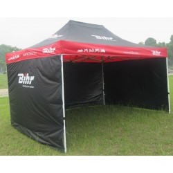 Tonnelle de paddock BIHR Home Track  45x3m avec 3 cloisons amovibles