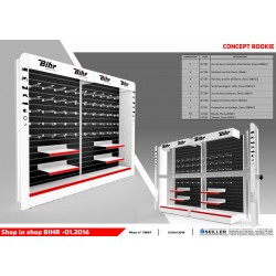 Concept shopinshop corner BIHR  Tablette supplémentaire