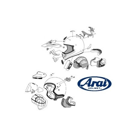 VENTIL ARAI DDL DUCT2 DIAMOND BLACK CASQUE INTEGRAL