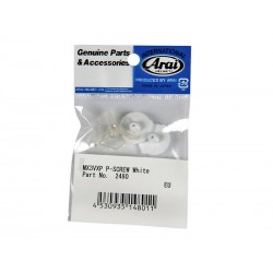 Kit vis de visière ARAI blanc pour casques MX V/VX 3/VX Pro Jr/Penta