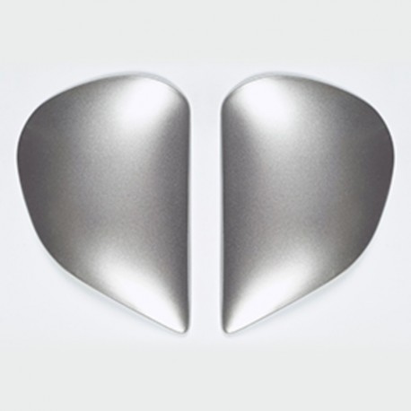 Plaques pivot ARAI Super AdSis J (LRS) Aluminium Silver pour casques RX 7 GP/Viper/Astro Light/Chaser V/Chaser V PRO/Axces II