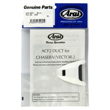 Ventilation supérieure avant ARAI Air Conductor Front 2 white pour casque Chaser V/Chaser V PRO