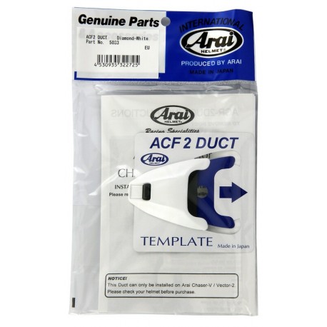 Ventilation supérieure avant ARAI Air Conductor Front 2 diamond white pour casque Chaser V/Chaser V PRO