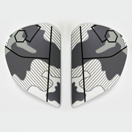 Plaques pivot ARAI Super AdSis J (LRS) Command White pour casque Rebel