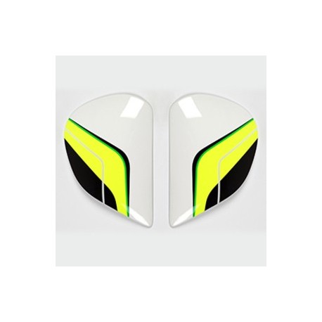 Plaques pivot ARAI Super AdSis J (LRS) Flow Green pour casques  Axces II