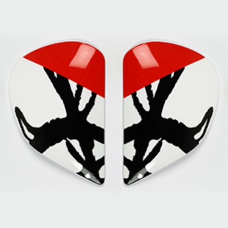 Plaques pivot ARAI Super AdSis J (LRS) Sketch White pour casques Chaser V/Chaser V PRO