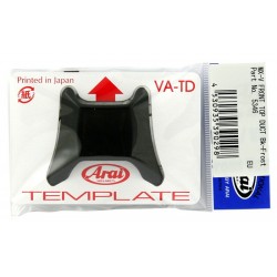 Ventilation supérieure centrale avant ARAI Front Top Duct Frost Black pour casque MX V
