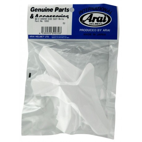 Ventilations arrières latérales supérieures ARAI Center Side Duct white pour casque MX V