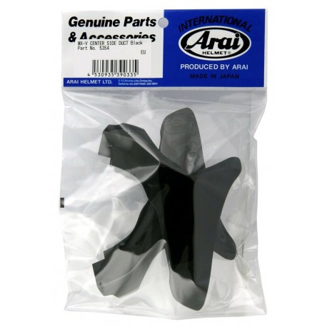 Ventilations arrières latérales supérieures ARAI Center Side Duct black pour casque MX V