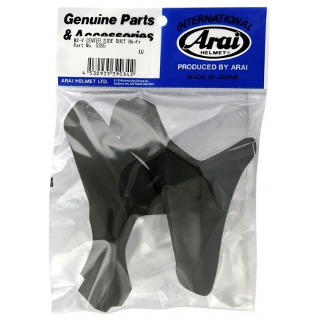 Ventilations arrières latérales supérieures ARAI Center Side Duct frost black pour casque MX V