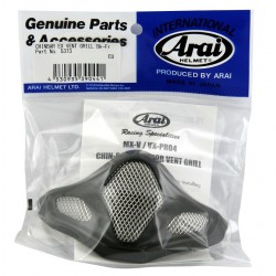 Ventilation menton ARAI grille extérieure Frost Black pour casque MX V