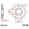 Pignon JT SPROCKETS acier standard 409   428 2
