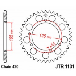 Couronne JT SPROCKETS acier standard 1131   420