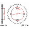 Couronne JT SPROCKETS acier standard 1760   520 0