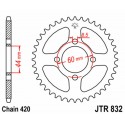Couronne JT SPROCKETS acier standard 832   420