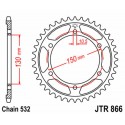 Couronne JT SPROCKETS acier standard 866   532