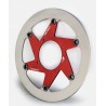 Disque de frein BERINGER Aeronal fonte flottant rouge   K14LGRF 2
