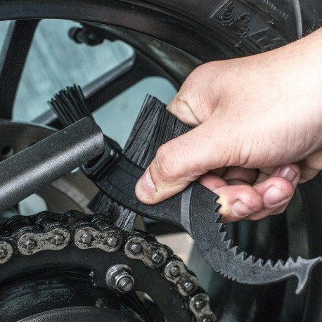 Brosse de nettoyage moto MUC-OFF Claw Idéale pour la chaîne, pignon, couronne