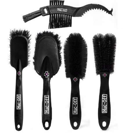 Kit 5 brosses de nettoyage moto MUC OFF pour entretenir votre moto