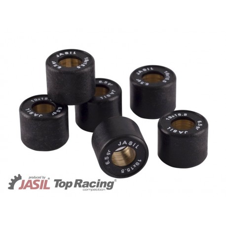 Jeu de galets JASIL 19x15 5mm 6 5gr  6 pièces pour variateur scooter
