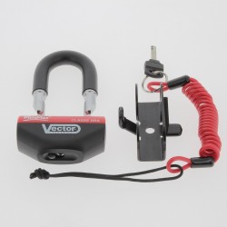 Antivol bloque disque VECTOR MiniMax+  Homologué SRA  Ø16mm/47X40mm Pack de 10pcs