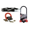 Kit antivol moto homologué SRA FFMC comprenant une chaine + antivol U SUPER MAX MC XXXL + Fixation Compac Blok 1