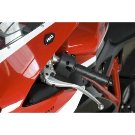 Caches orifice rétroviseur R&G RACING noir DUCATI 848 / STREETFIGHTER / 1098 /1198
