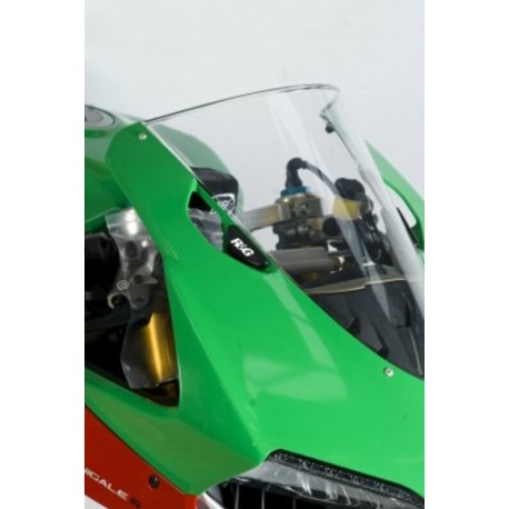 Caches orifice rétroviseur R&G RACING noir DUCATI PANIGALE 1199
