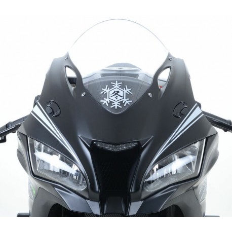 Cache-orifices clignotants R&G RACING noir Kawasaki ZX-10R