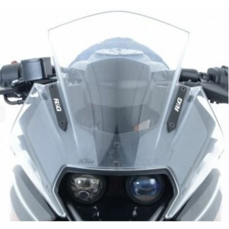 Cache-orifice rétroviseur R&G RACING noir KTM RC125/RC200/RC390