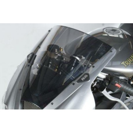 Caches orifice rétroviseur R&G RACING noir TRIUMPH DAYTONA 675