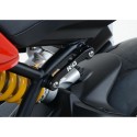 Cache orifice repose-pieds gauche R&G RACING noir Ducati Monster 1200R/S / SUPERSPORT/S