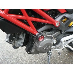 Fixation tampons de protection moto ULTIMA ALLOY DUCATI 696 796 1100 MONSTER