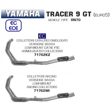 Collecteur d'Echappement ARROW YAMAHA TRACER 9 GT 2021
