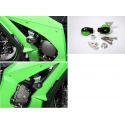 Fixations tampons de protection moto LSL KAWASAKI ZX10R 2011-2020 avec platine de fixation