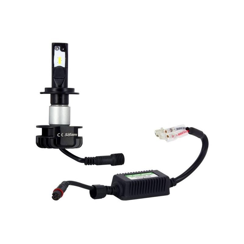 Ampoule H7 LED COB / Voiture / Moto / Scooter (Set 2 pièces