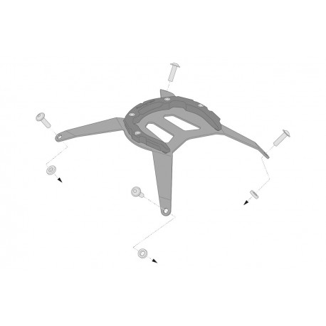 Anneau de réservoir SW MOTECH QUICK LOCK PRO moto YAMAHA XTZ 700 TENERE 2019-2021