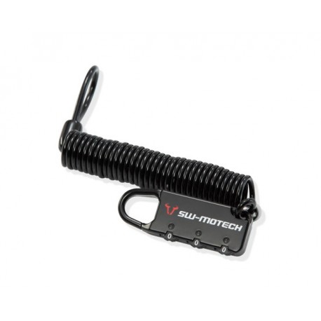 Câble de verrouillage. Noir. Avec code. Câble 180 cm