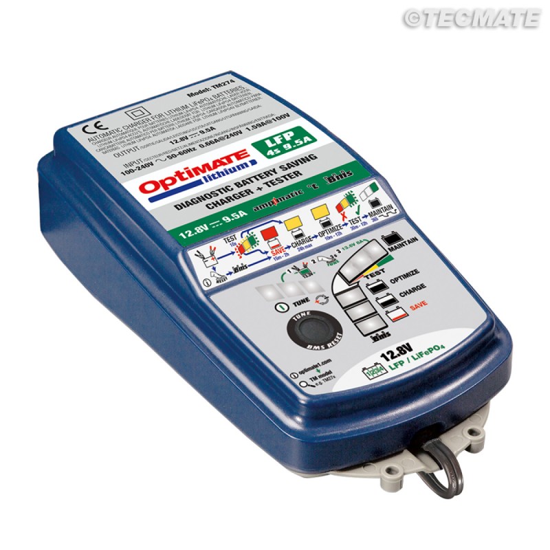 Chargeur de batterie moto Tecmate Optimate monitor O-125