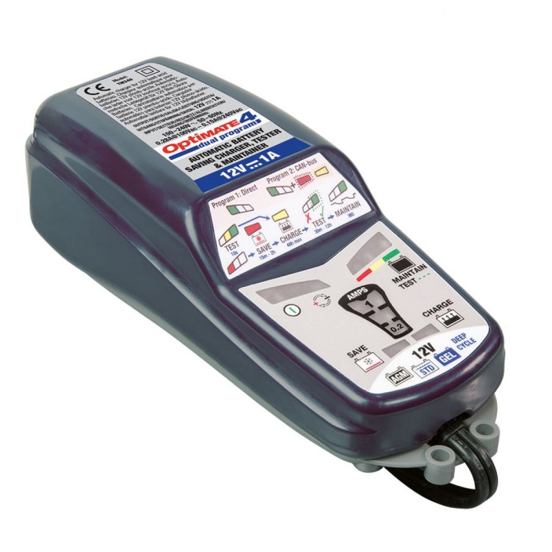 chargeur batterie moto bmw OPTIMATE 4 Dual Program TM350 can bus entretien moto chez equip