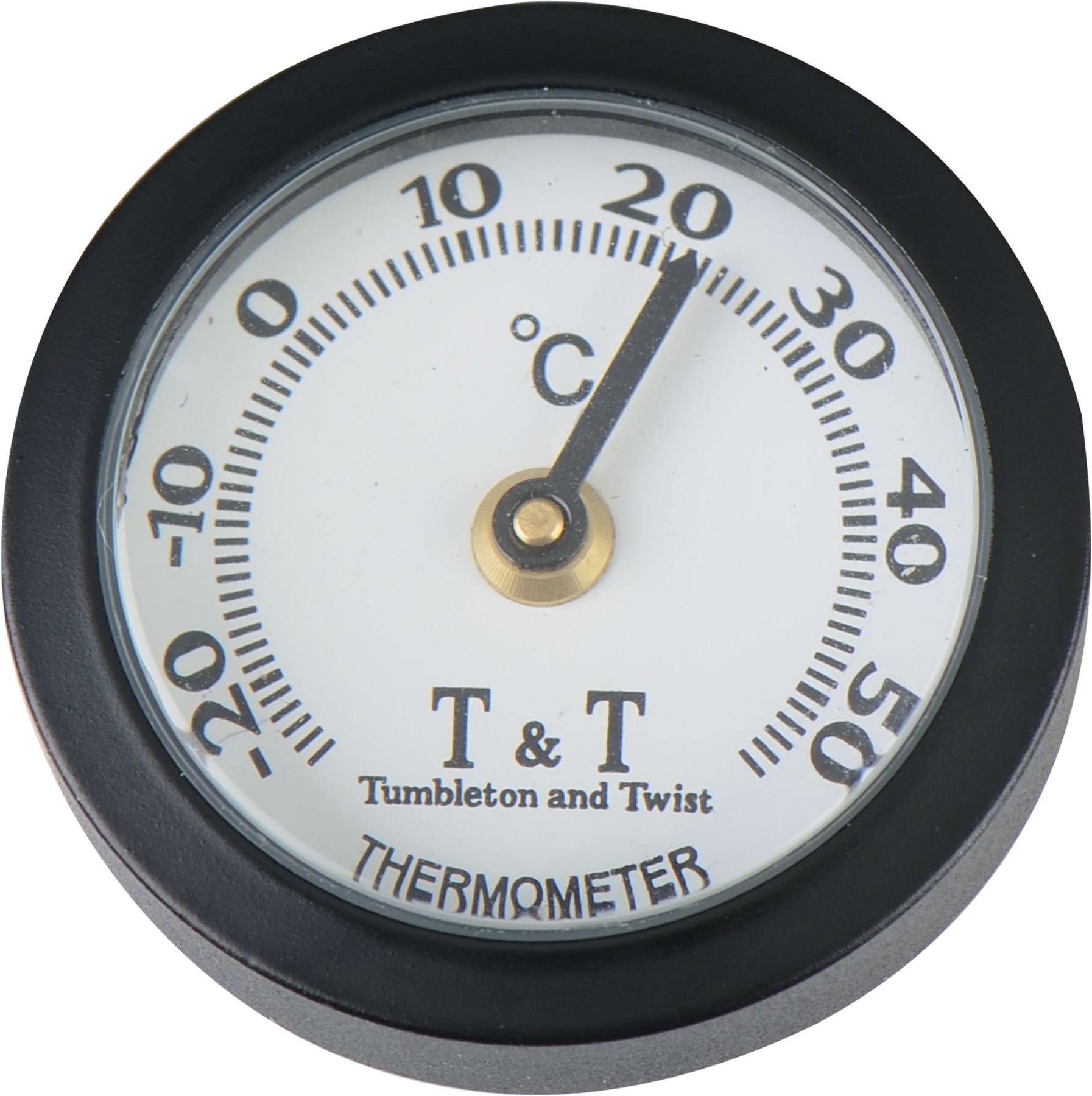 Thermomètre de guidon de moto 2 pièces 22-25mm (noir)