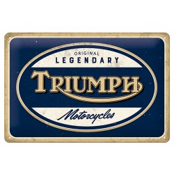 Plaque métal decorative TRIUMPH MOTORCYCLE