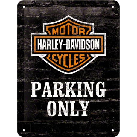Plaque métal decorative Harley Davidson Parking Plaque métal decorative Harley Davidson Parking