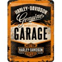 Plaque métal decorative Harley Davidson "Garage"