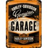 Plaque métal decorative Harley Davidson "Garage" 0