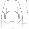 Pare brise moto universel MRA HAUTEUR REGLABLE 1